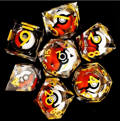 Capture Cores | Sharp Liquidcore Polyhedral Dice Set