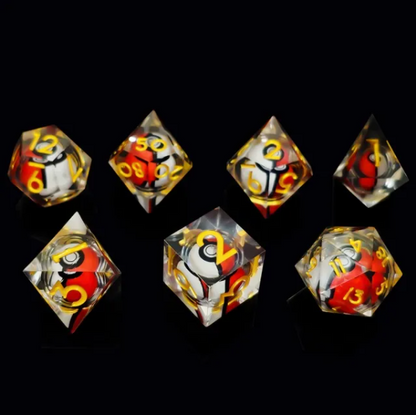 Capture Cores | Sharp Liquidcore Polyhedral Dice Set