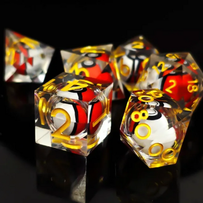 Capture Cores | Sharp Liquidcore Polyhedral Dice Set