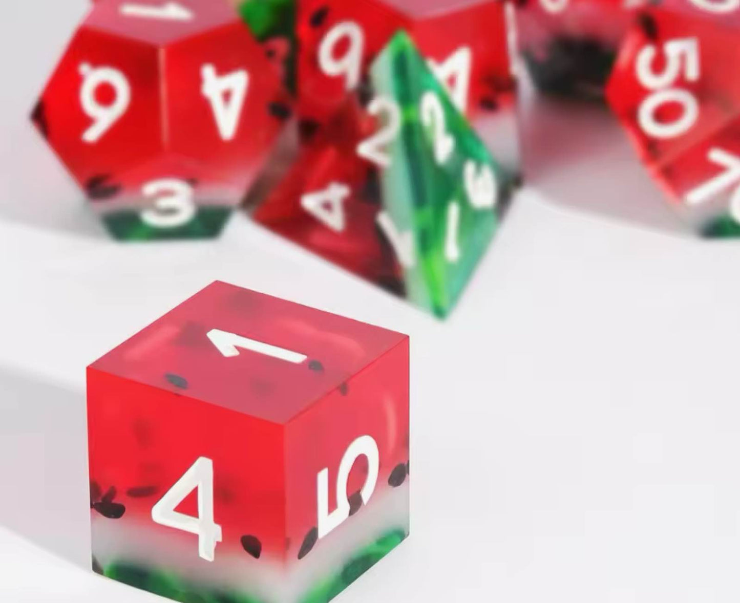 Watermelon 🍉 | Sharp Novelty Polyhedral Dice Set