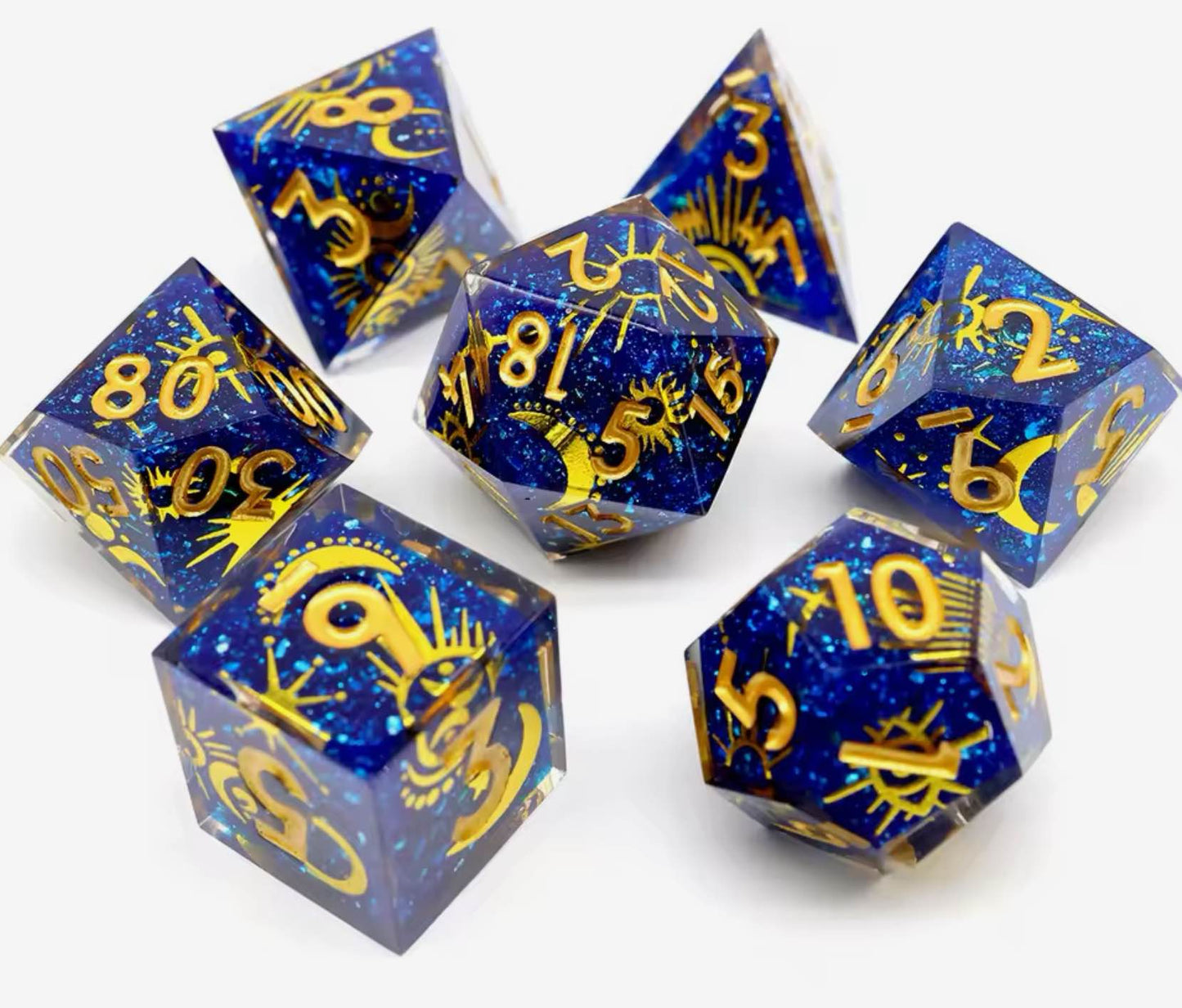 Evocation 🔮| Sharp Novelty Polyhedral Dice Set