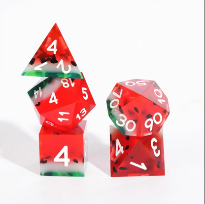 Watermelon 🍉 | Sharp Novelty Polyhedral Dice Set