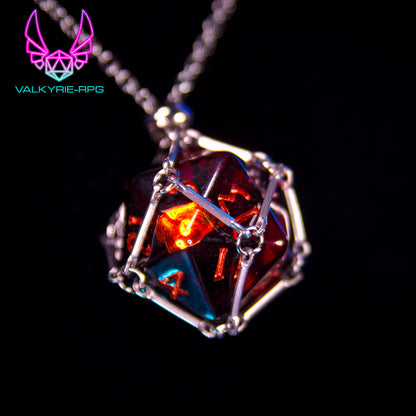 Mothman D20 Necklace