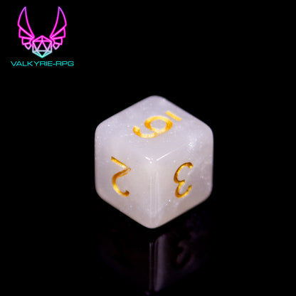 Astral Pearl | Glitter Polyhedral Dice Set