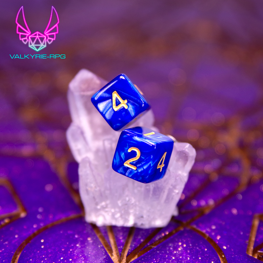 Earrings - Lapis Mini Dice Studs